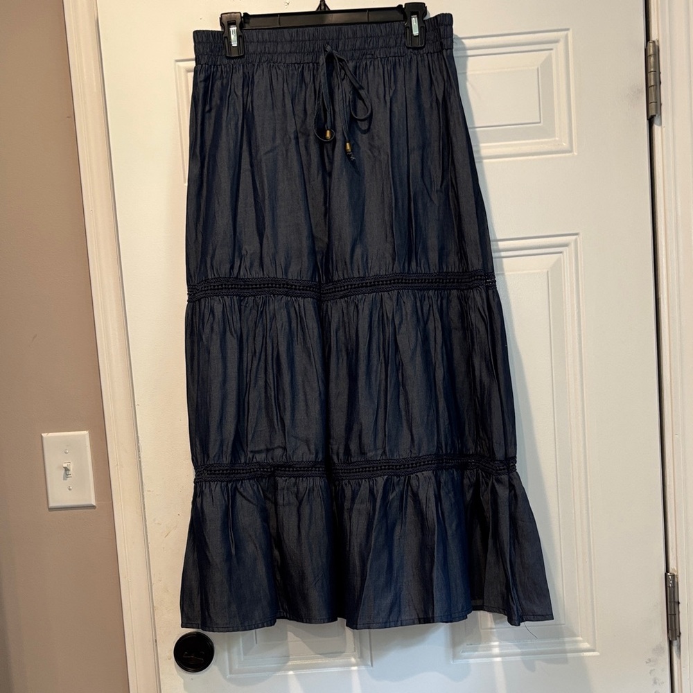 Indigo & Blue Maxi Skirt. Size L